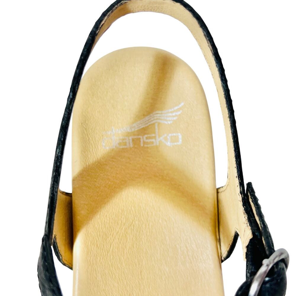 Dansko Tessie Napa Multi-Strap Sandal Black Women 8.5 EU 39 New with Box - Picture 4 of 10